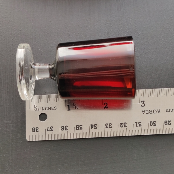 4 Luminarc Cavalier Shot Glasses | Ruby Red ♥️🍒 - Picture 5 of 11